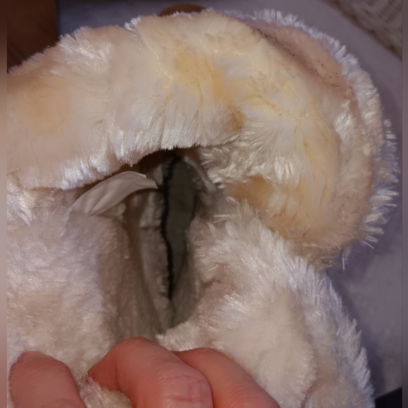 Target~Tan Neutral Genuine Suede Faux Fur Boots - Picture 7 of 14